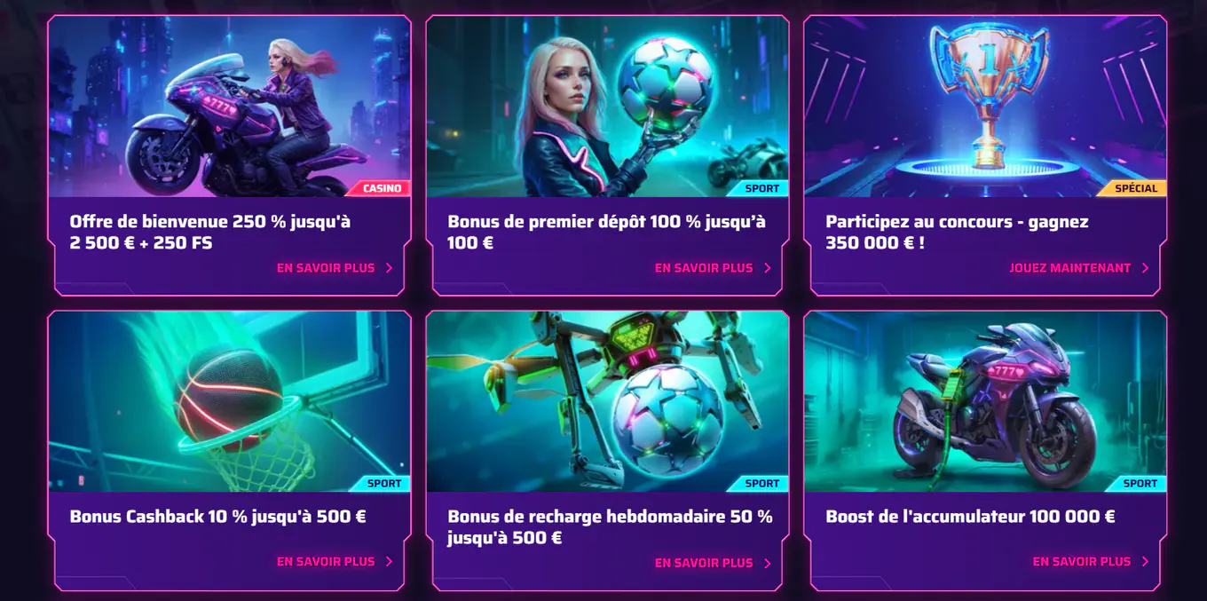Bonus et promotions Robycasino : nos offres