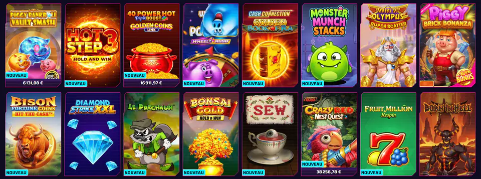 Jeux et paris sportifs chez Robycasino
