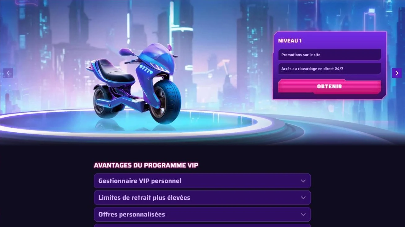 Roby Casino : programme VIP, niveaux et avantages des joueurs fidèles