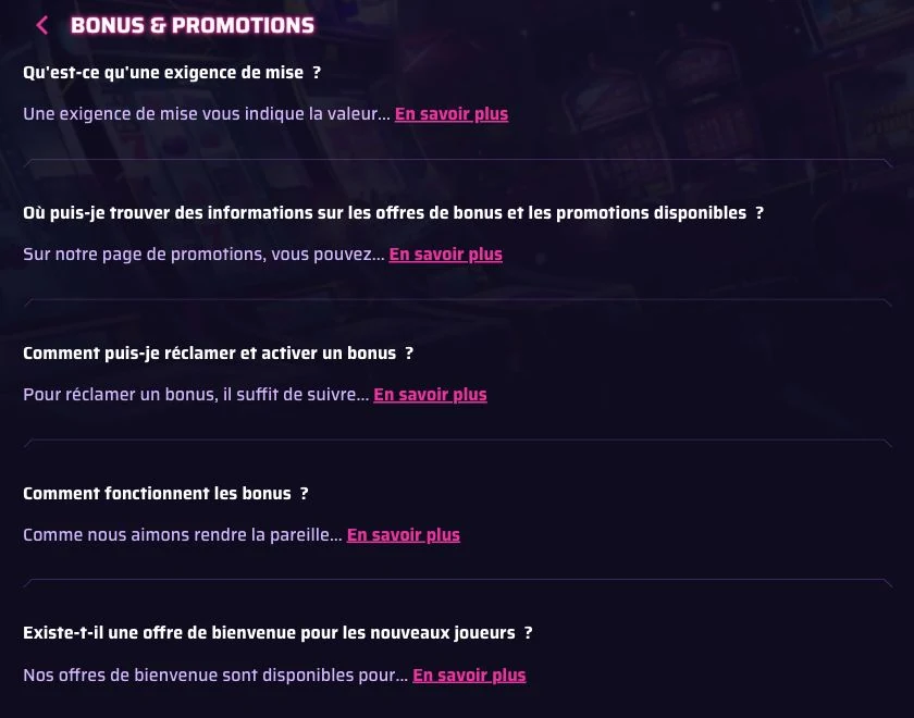 Centre d’aide Robycasino : conditions de mise, activation des bonus et promotions disponibles