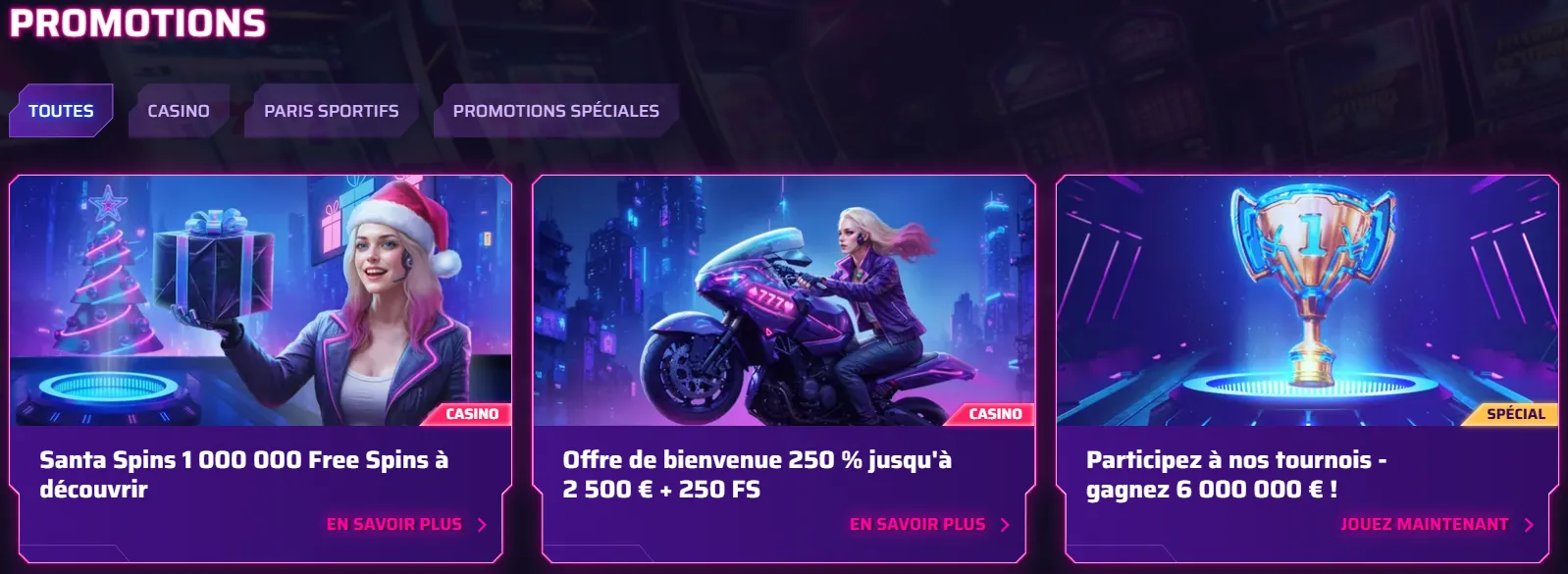 Promotions et offres spéciales du Roby Casino